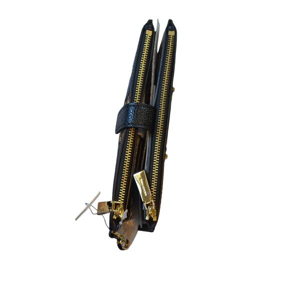 MICHAEL Michael Kors Adele Leather Leopard Print Calf Hair Smartphone Wallet - Picture 5 of 6